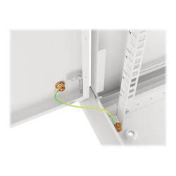 Lanberg | Rack cabinet 19" wall-mount 12U/600x450 for self-assembly with metal door (flat pack) | WF01-6412-00S | Grey