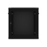 Lanberg | Rack cabinet 19" wall-mount 12U/600x450 with perforated door (flat pack) | WF01-6412-23B | Black