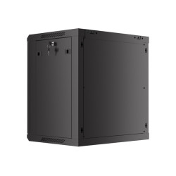 Lanberg | Rack cabinet 19" wall-mount 12U/600x450 with perforated door (flat pack) | WF01-6412-23B | Black
