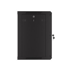 Lanberg | Rack cabinet 19" wall-mount 12U/600x450 with perforated door (flat pack) | WF01-6412-23B | Black
