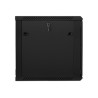 Lanberg | Rack cabinet 19" wall-mount 12U/600x600 (flat pack) with glass door | WF01-6612-10B | Black