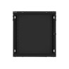 Lanberg | Rack cabinet 19" wall-mount 12U/600x600 for self-assembly with metal door (flat pack) | WF01-6612-00B | Black