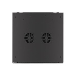 Lanberg | Rack cabinet 19" wall-mount 12U/600x600 for self-assembly with metal door (flat pack) | WF01-6612-00B | Black