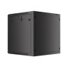 Lanberg | Rack cabinet 19" wall-mount 12U/600x600 for self-assembly with metal door (flat pack) | WF01-6612-00B | Black