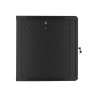 Lanberg | Rack cabinet 19" wall-mount 12U/600x600 for self-assembly with metal door (flat pack) | WF01-6612-00B | Black