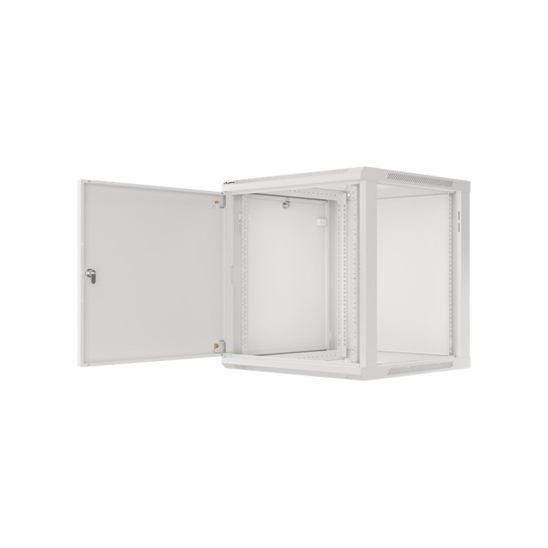 Lanberg | Rack cabinet 19" wall-mount 12U/600x600 for self-assembly with metal door (flat pack) | WF01-6612-00S | Grey