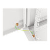 Lanberg | Rack cabinet 19" wall-mount 12U/600x600 for self-assembly with metal door (flat pack) | WF01-6612-00S | Grey