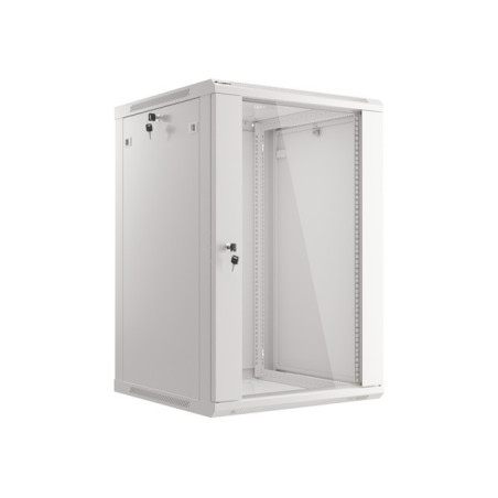 Lanberg | Rack cabinet 19" wall-mount 18U/600x600 (flat pack) | WF01-6618-10S | Grey