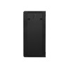 Lanberg | Rack cabinet 19" wall-mount 22U/600x450 (flat pack) with glass door | WF01-6422-10B | Black