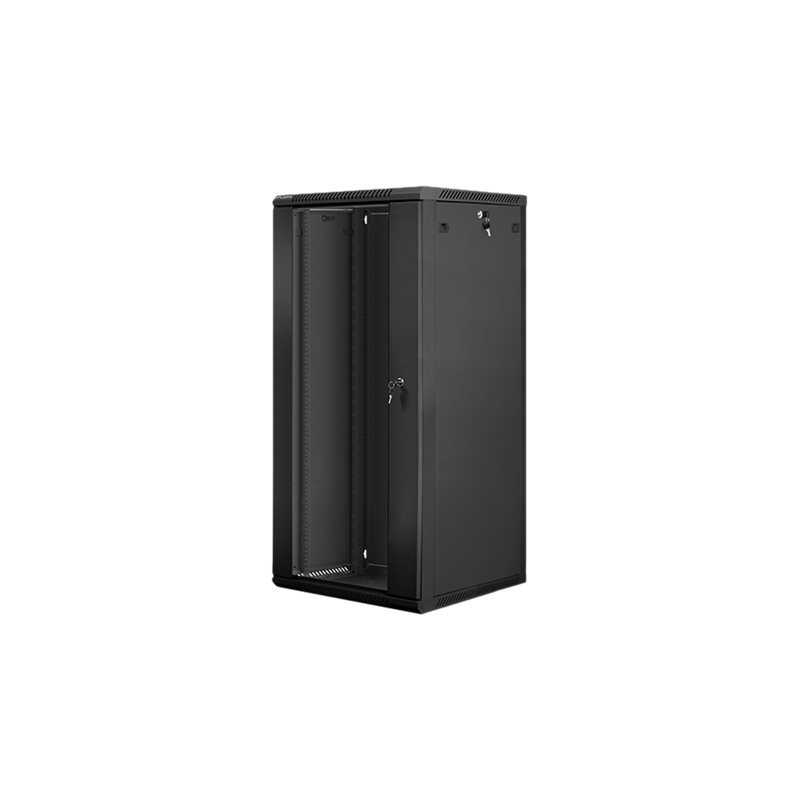 Lanberg | Rack cabinet 19" wall-mount 27U/600x600 (flat pack) | WF01-6627-10B | Black
