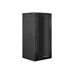 Lanberg | Rack cabinet 19" wall-mount 27U/600x600 (flat pack) | WF01-6627-10B | Black