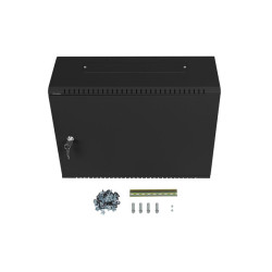 Lanberg | Rack cabinet 19" wall-mount 4U+3U/540x200 low-profile | WAF1-5203-04-00B | Black