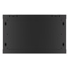 Lanberg | Rack cabinet 19" wall-mount 6U/600x450 (flat pack) with glass door V2 | WF01-6406-10B | Black