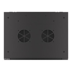 Lanberg | Rack cabinet 19" wall-mount 6U/600x450 for self-assembly with metal door (flat pack) | WF01-6406-00B | Black