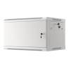 Lanberg | Rack cabinet 19" wall-mount 6U/600x450 for self-assembly with metal door (flat pack) | WF01-6406-00S | Grey