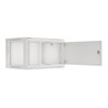 Lanberg | Rack cabinet 19" wall-mount 6U/600x450 for self-assembly with metal door (flat pack) | WF01-6406-00S | Grey
