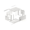 Lanberg | Rack cabinet 19" wall-mount 6U/600x450 for self-assembly with metal door (flat pack) | WF01-6406-00S | Grey