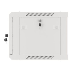 Lanberg | Rack cabinet 19" wall-mount 6U/600x450 for self-assembly with metal door (flat pack) | WF01-6406-00S | Grey