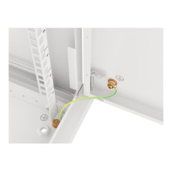 Lanberg | Rack cabinet 19" wall-mount 6U/600x450 for self-assembly with metal door (flat pack) | WF01-6406-00S | Grey
