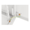 Lanberg | Rack cabinet 19" wall-mount 6U/600x450 for self-assembly with metal door (flat pack) | WF01-6406-00S | Grey