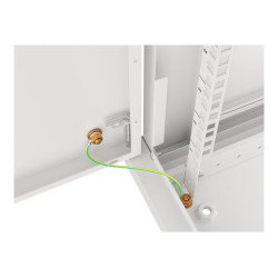 Lanberg | Rack cabinet 19" wall-mount 6U/600x450 for self-assembly with metal door (flat pack) | WF01-6406-00S | Grey