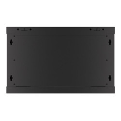 Lanberg | Rack cabinet 19" wall-mount 6U/600x600 for self-assembly with metal door (flat pack) | WF01-6606-00B | Black