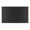 Lanberg | Rack cabinet 19" wall-mount 6U/600x600 for self-assembly with metal door (flat pack) | WF01-6606-00B | Black