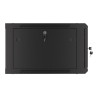 Lanberg | Rack cabinet 19" wall-mount 6U/600x600 for self-assembly with metal door (flat pack) | WF01-6606-00B | Black