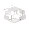 Lanberg | Rack cabinet 19" wall-mount 6U/600x600 for self-assembly with metal door (flat pack) | WF01-6606-00S | Grey