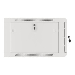Lanberg | Rack cabinet 19" wall-mount 6U/600x600 for self-assembly with metal door (flat pack) | WF01-6606-00S | Grey