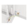 Lanberg | Rack cabinet 19" wall-mount 6U/600x600 for self-assembly with metal door (flat pack) | WF01-6606-00S | Grey