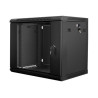 Lanberg | Rack cabinet 19" wall-mount 9U/600x450 (flat pack) | WF01-6409-10B | Black