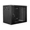Lanberg | Rack cabinet 19" wall-mount 9U/600x450 (flat pack) | WF01-6409-10B | Black
