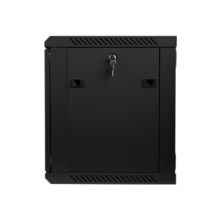 Lanberg | Rack cabinet 19" wall-mount 9U/600x450 (flat pack) | WF01-6409-10B | Black