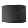 Lanberg | Rack cabinet 19" wall-mount 9U/600x450 for self-assembly with metal door (flat pack) | WF01-6409-00B | Black