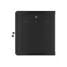 Lanberg | Rack cabinet 19" wall-mount 9U/600x450 for self-assembly with metal door (flat pack) | WF01-6409-00B | Black