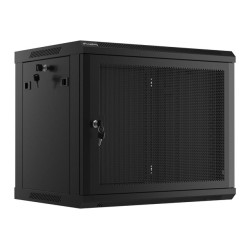 Lanberg | Rack cabinet 19" wall-mount 9U/600x450 with perforated door (flat pack) | WF01-6409-23B | Black