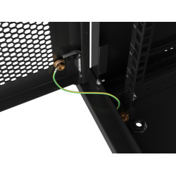 Lanberg | Rack cabinet 19" wall-mount 9U/600x450 with perforated door (flat pack) | WF01-6409-23B | Black