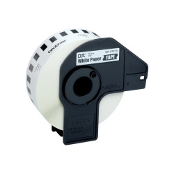 Brother | DK-22214 Continuous Length Paper Label | Black, White | DK | 12mm | 30.5 m