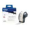 Brother | DK-22214 Continuous Length Paper Label | Black, White | DK | 12mm | 30.5 m
