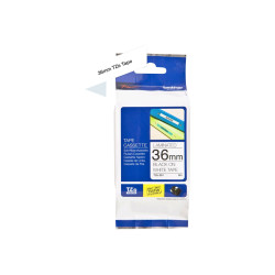 Brother | TZe-261 Laminated Tape | Black on White | TZe | 8 m | 3.6 cm