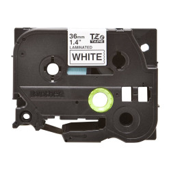 Brother | TZe-261 Laminated Tape | Black on White | TZe | 8 m | 3.6 cm