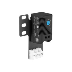 Lanberg Closed-loop thermostat 10A for rack cabinets with 19" ear and terminal block | AK-1505-B | Black