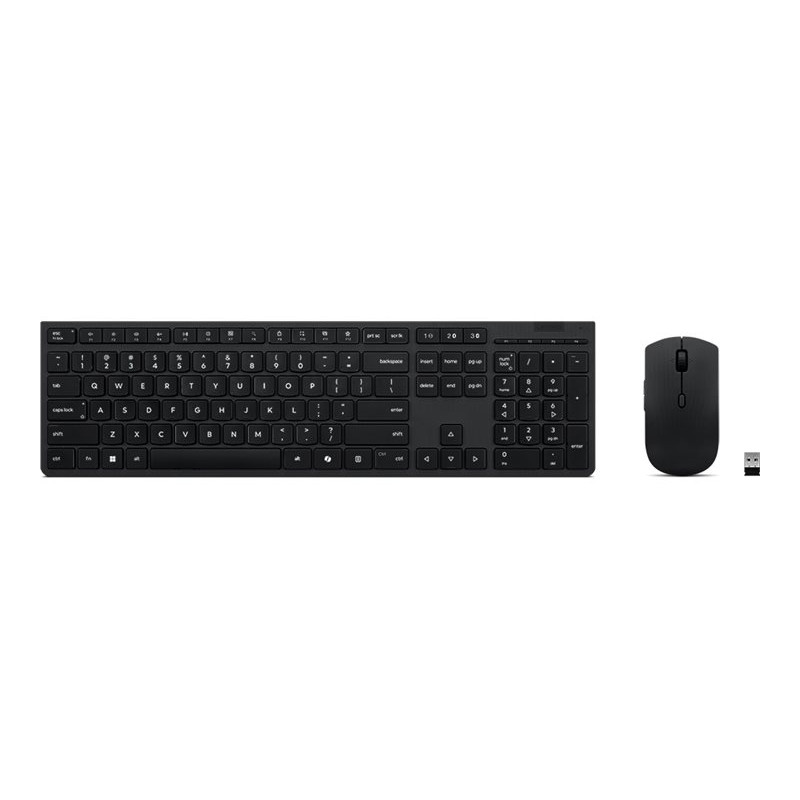 Lenovo Professional | Keyboard and Mouse Combo | Wireless | Russian/Cyrillic | Black | 2.4 GHz, Bluetooth