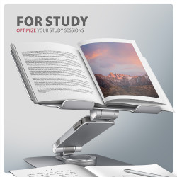 AXAGON Desk Mount | STND-LR stand with 360 rotation for laptops and tablets | Adjustable Height, Angle | 10-17.3 " | Aluminum