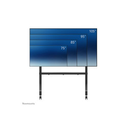 Neomounts Floor stand | FL50-575BL1 TV trolley | Adjustable Height | 65-110 " | Maximum weight (capacity) 125 kg | Black
