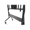 Neomounts Floor stand | FL50-575BL1 TV trolley | Adjustable Height | 65-110 " | Maximum weight (capacity) 125 kg | Black