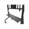 Neomounts Floor stand | FL50-575BL1 TV trolley | Adjustable Height | 65-110 " | Maximum weight (capacity) 125 kg | Black