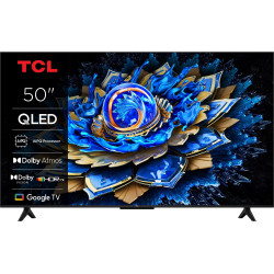 TCL 4K QLED TV | 50T69C | 50 | Smart TV | Google TV | UHD | Black