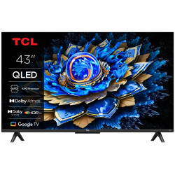 TCL 4K QLED TV | 43T69C | 43 | Smart TV | Google TV | UHD | Black